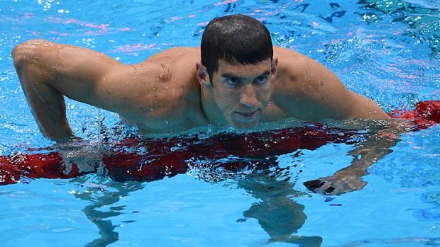 Lost in the butterfly ... Michael Phelps was gracious in defeat.