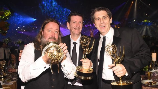 Sam Conway, Glenn Melenhorst and Eric Carney were among the nine who shared the Emmy for Visual Effects for the 