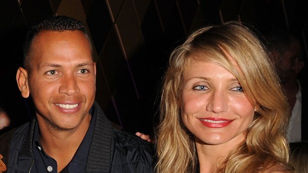 In happier times ... Cameron Diaz and Alex Rodriguez.