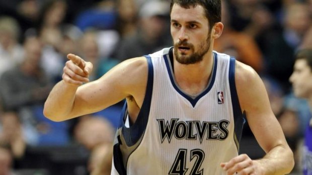 Cleveland bound: Kevin Love has been traded from Minnesota to the Cavaliers.
