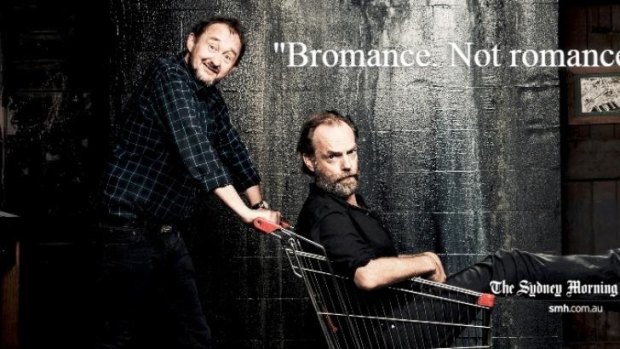 Hugo Weaving and Andrew Upton: "Bromance. Not romance."