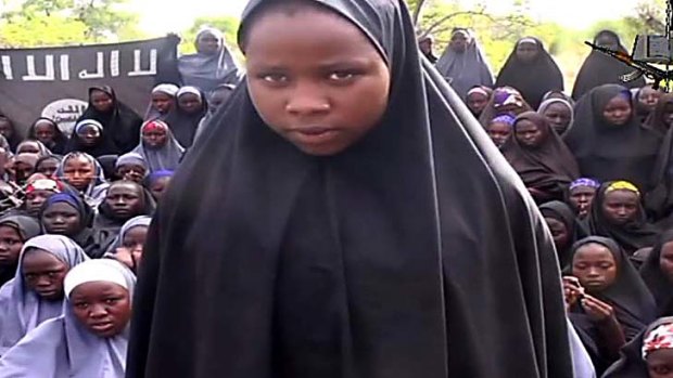 A screengrab taken on May 12, 2014, from a video of Nigerian Islamist extremist group Boko Haram.