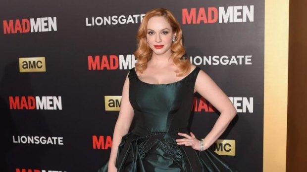Mad Men actress Christina Hendricks at the AMC celebration of the final episodes of <i>Man Men</i> in March.
