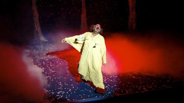 Joker in the pack: Derek Scott plays the lead role, the yellow clown, in <i>Slava's Snowshow</i>.