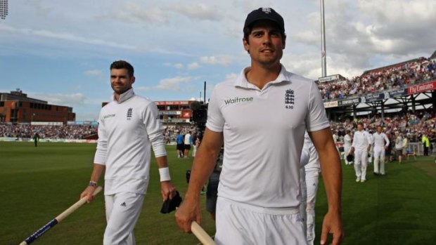 Positive results: A series win is within grasp for England.