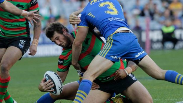 David Taylor tries to break clear for Souths.