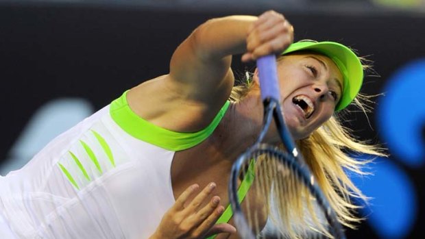 Plenty of grunt: Maria Sharapova will now play fellow Russian Ekaterina Makarova.