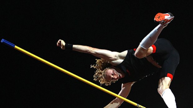 Steve Hooker’s night went ‘‘haywire’’ after he lifted the bar from 5.65 metres.