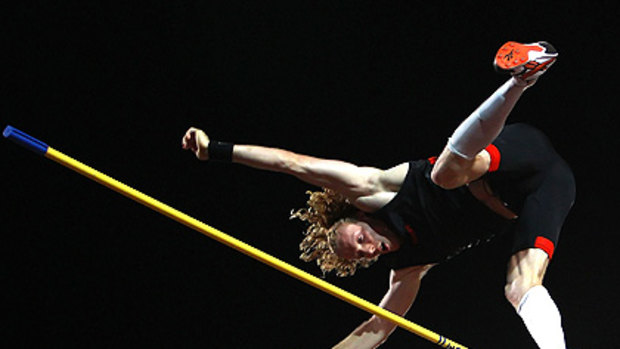 Steve Hooker’s night went ‘‘haywire’’ after he lifted the bar from 5.65 metres.