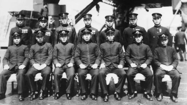 Sea raiders &#8230; the Japanese submarine crew that shelled Sydney Harbour.