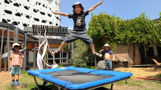 Risky business: At least 8 children a day are injured on trampolines.