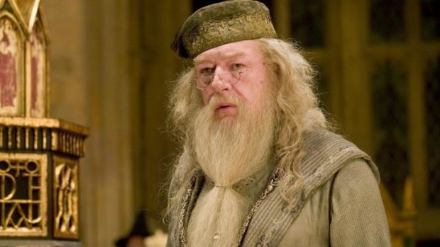 Michael Gambon as Professor Albus Dumbledore in the <i>Harry Potter</i> films.