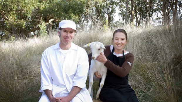 Cheese ... Damien and Bess Noxon of Main Ridge Dairy.