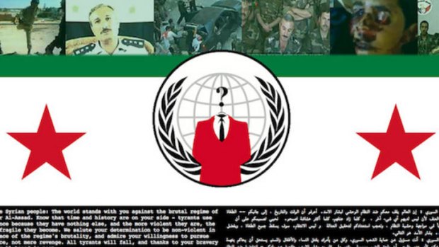 The 'redesigned' Syrian Defence Ministry website.