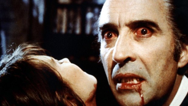 Thirsty work ... Christopher Lee stars in 1972's Dracula.