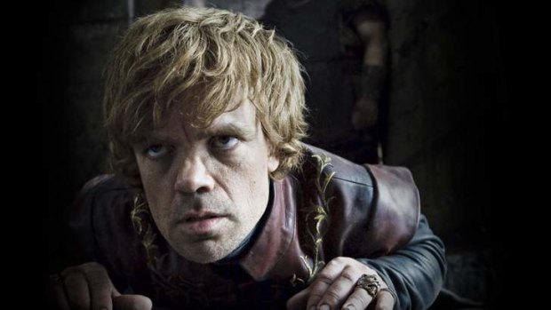 Locked up in the dungeon ... Tyrion Lannister (Peter Dinklage) has a heart-to-heart with his brother Jaime, winning his pre-trial support.