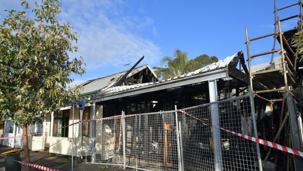 Fire guttered the Port Melbourne house.