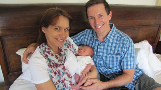 New dad ... Rove plans to stick around Sydney after wife Tasma Walton gave birth to Ruby Aurelia McManus in December.