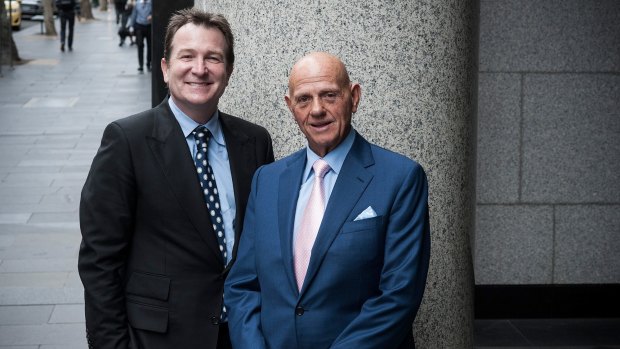 "The most professional retail CEO": Mark McInnes (left) is highly valued by Premier Investments chairman Solomon Lew (right).
