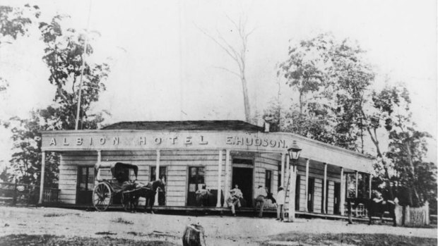 Brisbane's Albion Hotel, circa 1866. 