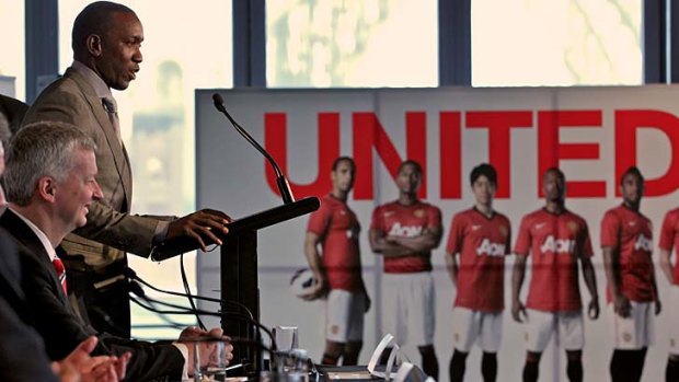 Former Manchester United and Sydney FC player Dwight York speaks to the media about the United tour to Sydney in July 2013.