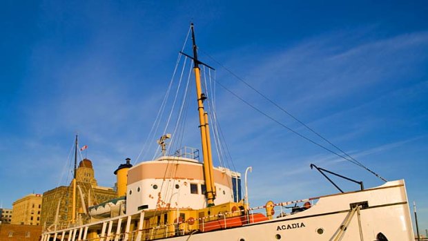 CSS Arcadia outside the Maritime Museum of the Atlantic, Halifax.