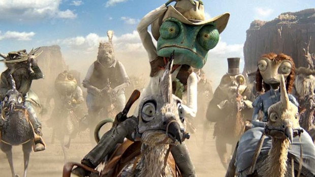 With little more than acting skills and a few trusty sidekicks, Rango - voiced by Johnny Depp - saves the day.