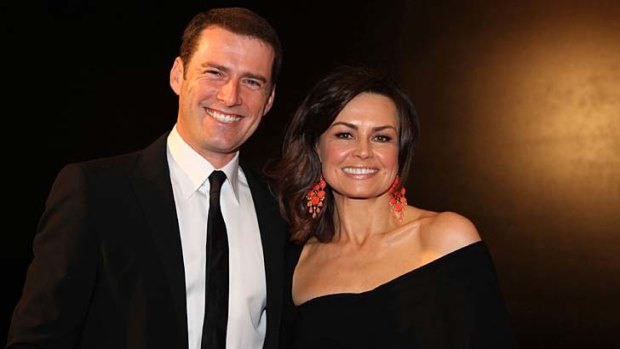 Strained: breakfast television co-hosts Karl Stefanovic and Lisa Wilkinson.