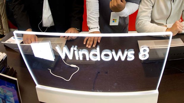 Slump ... PC sales fell for the first time in five years despite the release of Windows 8.