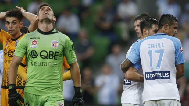 Hero: Perth's Liam Reddy, left, saved two penalties.