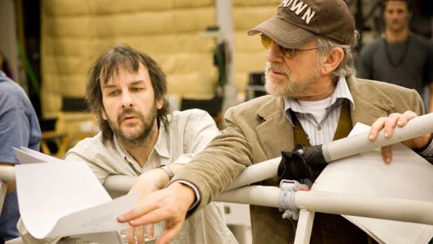 Peter Jackson and Steven Spielberg in a rare dual set attendance for <i>The Adventures of Tintin: The Secret of the Unicorn</i>