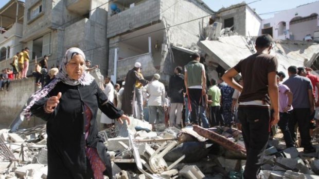 Gaza residents expressed fear, resignation and anger on Saturday over the air strikes. 