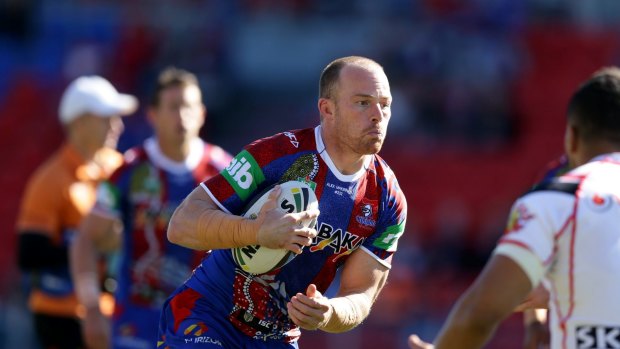 Charged: Knights forward Beau Scott will be free to play this weekend despite copping a grade-one penalty from the match review committee. 