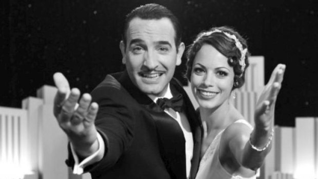 Flying colours ... Jean Dujardin and Berenice Bejo take to the silent treatment with gusto in this homage to old Hollywood.