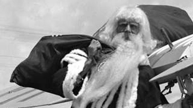 Santa Claus at the Canberra Airport circa 1929.