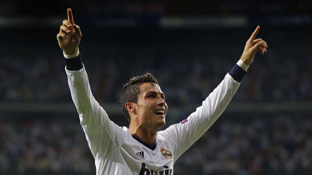 Stepped up ... Real Madrid's Cristiano Ronaldo.