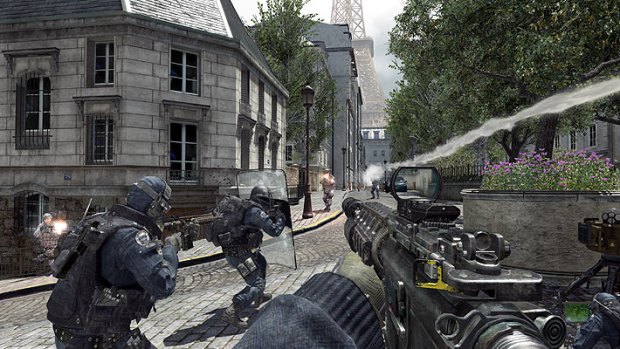 A scene from Modern Warfare 3.