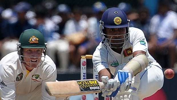 Mahela Jayawardene has compiled the highest score in the fourth innings of Test at Galle.