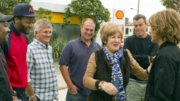 2012 ... Margaret Neale meets her rescuers.
