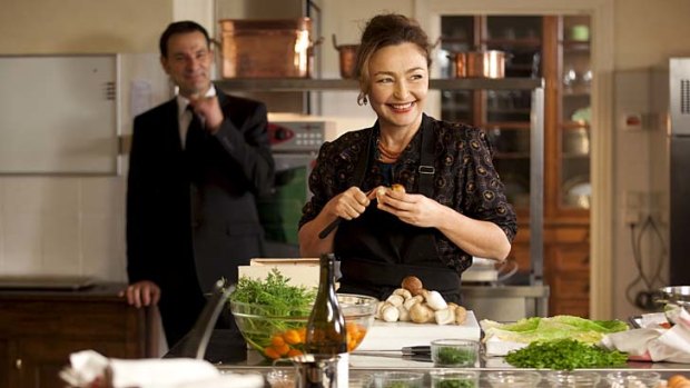 Gentle humour: Catherine Frot as the playful but exacting Hortense Laborie in the president's private kitchen in the Elysee Palace.