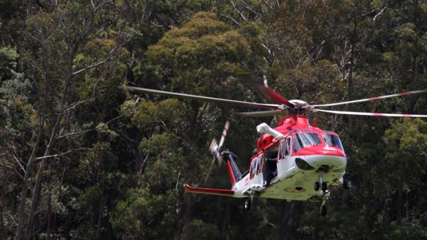 The helicopter rescue.