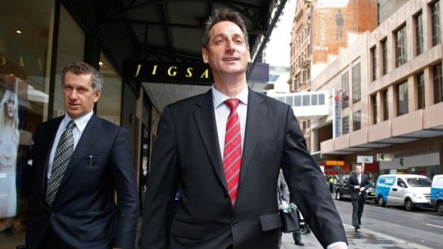 Expulsion push: Eric Roozendaal leaves the ICAC after giving evidence in September.