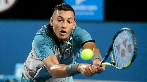 Fresh start: Nick Kyrgios went down to Frenchman Benoit Paire but provided new hope for Australian tennis.