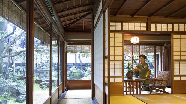 Sliding doors ... the finest ryokans offer traditional Japanese hospitality and luxury.