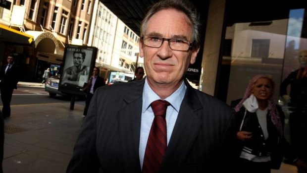 Removed from committees: Londonderry MP Bart Bassett outside the ICAC.