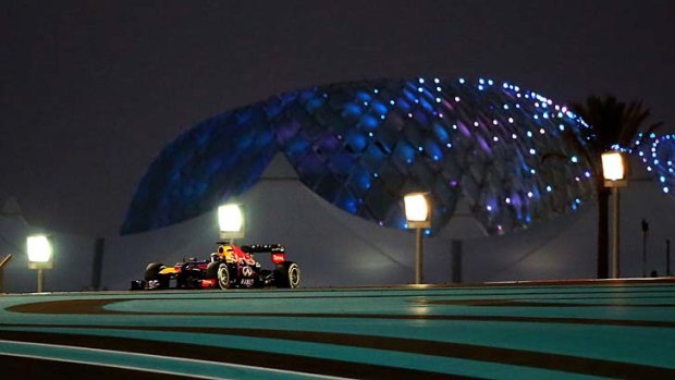 Red Bull Racing's Sebastian Vettel at the Yas Marina circuit in Abu Dhabi.