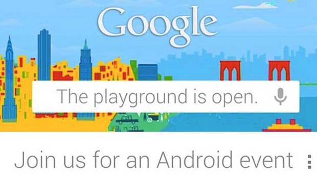 "The playground is open" ... Google's event invitation.