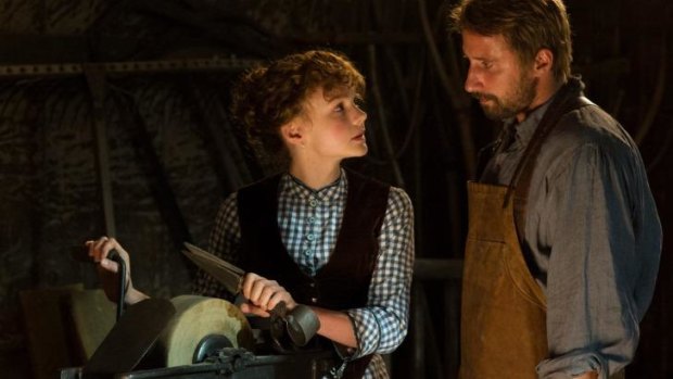 Carey Mulligan as Bathsheba and Matthias Schoenaerts as Gabriel in <i>Far from the Madding Crowd</i>.