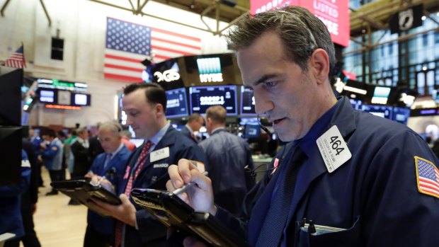 Wall Street declined after six-straight record closes for the S&P 500.