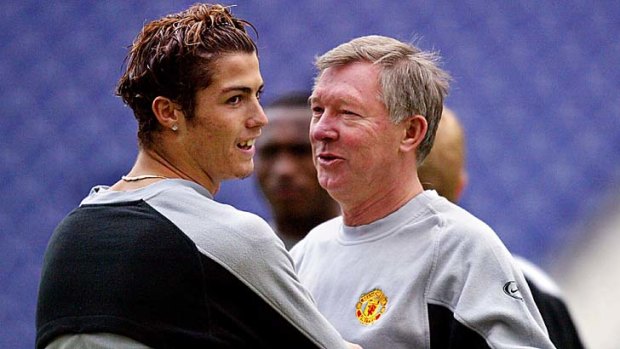 Once were united ... Cristiano Ronaldo and Alex Ferguson in 2004.